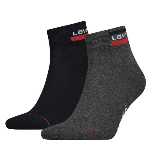 Levi's Men's Levis 144ndl Mid Cut Sprtwr Logo 2p Calf Socks