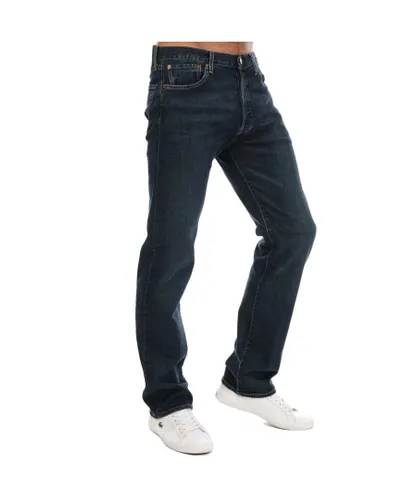 Levi's Mens Levis 501 Eastern Standard Jeans in Denim - Blue Cotton