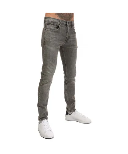 Levi's Mens Levis 512 Slim Taper Little Love Jeans in Grey Cotton