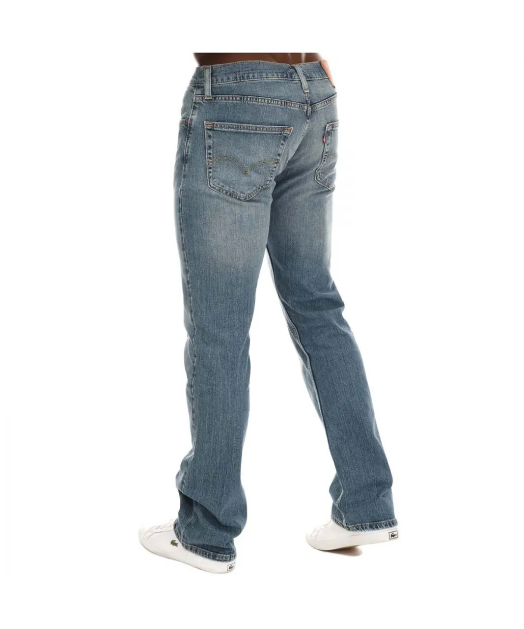 Levi's Mens Levis 527 Slim Bootcut Jeans in Denim - Blue Cotton
