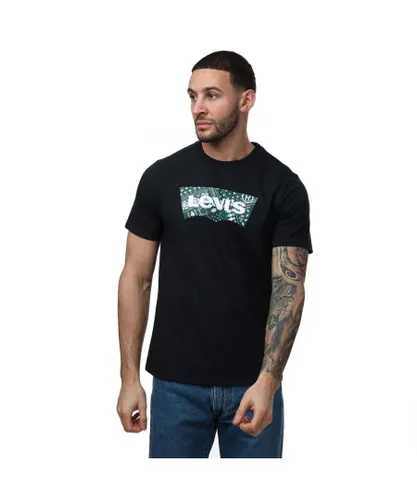 Levi's Mens Levis Bandana Graphic Crewneck T-Shirt in Black Cotton