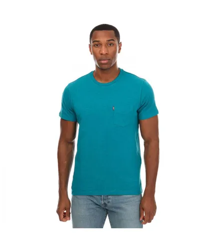 Levi's Mens Levis Classic Pocket T-Shirt in Blue Cotton