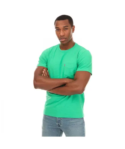 Levi's Mens Levis Classic Pocket T-Shirt in Green Cotton