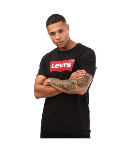 Levi's Mens Levis Graphic Set-In Neck T-Shirt in Black Cotton