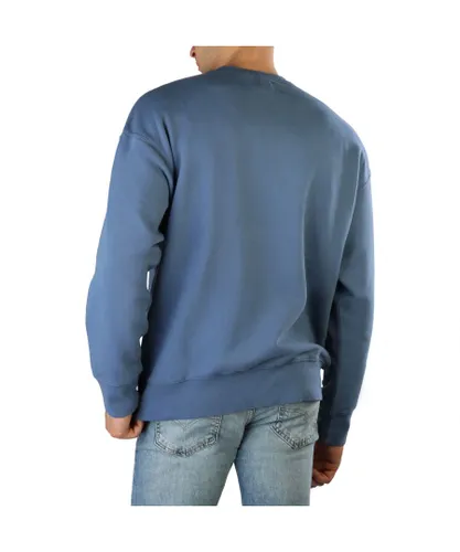 Levi's Mens Levis Relaxed Graphic Crew Sweatshirt in Blue Cotton