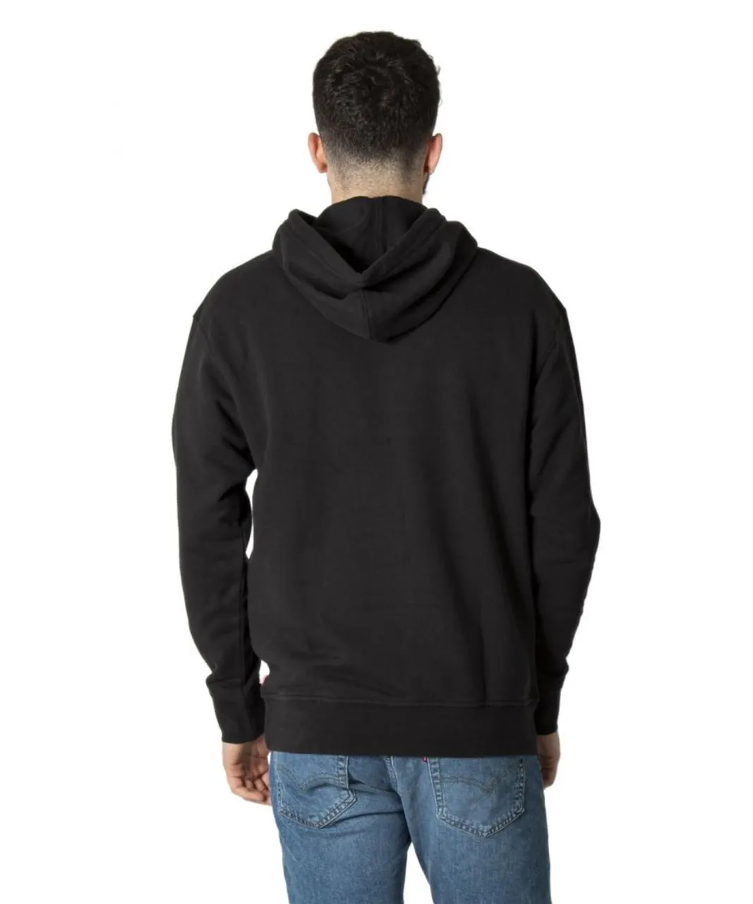 Levi's Mens Levis Relaxed Graphic Hoody in Black Cotton