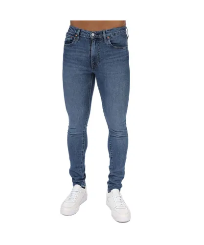 Levi's Mens Levis Skinny Sea Fog Taper Jeans in Blue Cotton