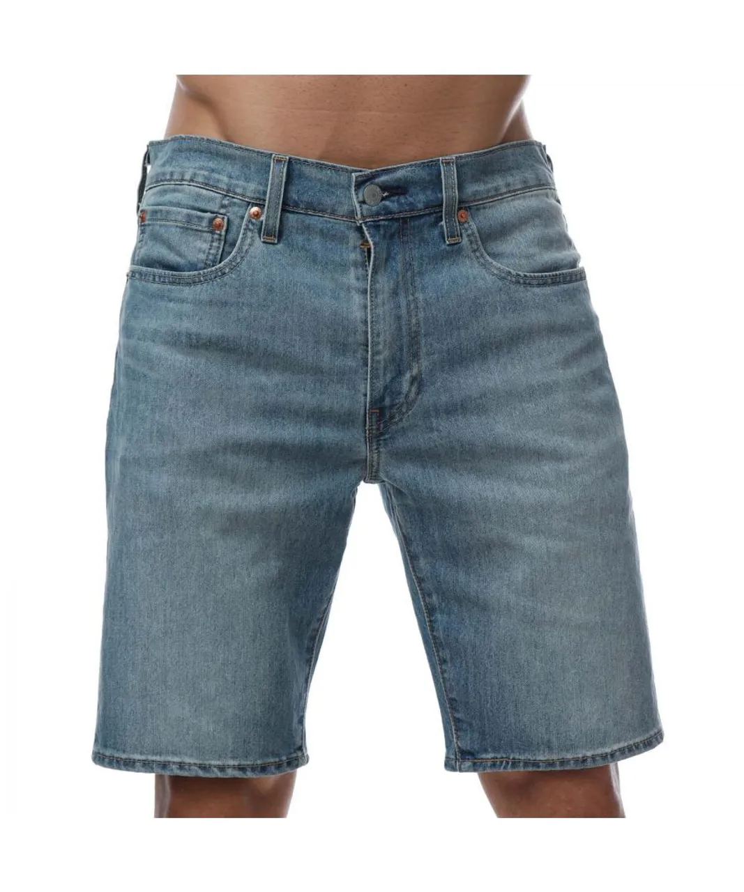 Levi's Mens Levis Standard Shorts in Light Blue Cotton