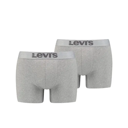 Levi's Men's Melange Wasitband Organic Cotton Boxer Brief