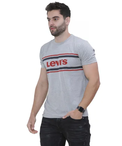Levi's Mens Short Sleeve T Shirt - Grey Cotton