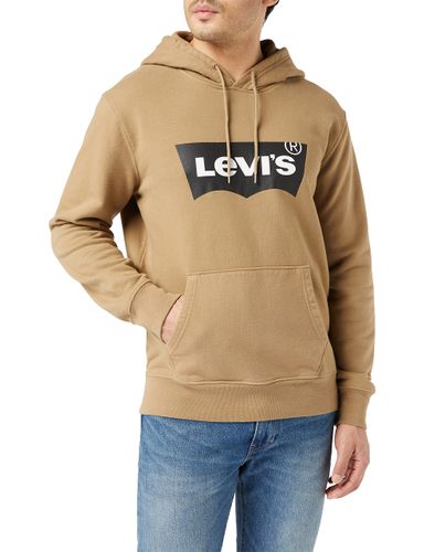 Levi's Men's Standard Graphic Petri Hooded Sweatshirt, Hoodie BW Petrified Oak,