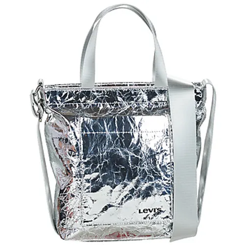 Levis  MINI ICON TOTE  women's Shoulder Bag in Silver
