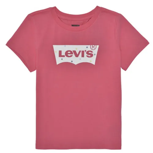 Levis  MULTI DAISY BATWING TEE  girls's Children's T shirt in Pink