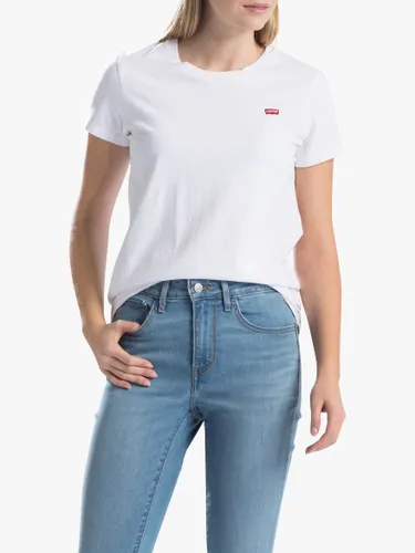 Levi's Perfect Chest Logo Cotton T-Shirt - White - Female