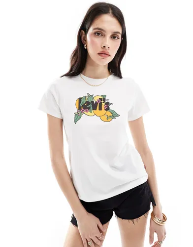 Levi's perfect t-shirt with fruit logo in white