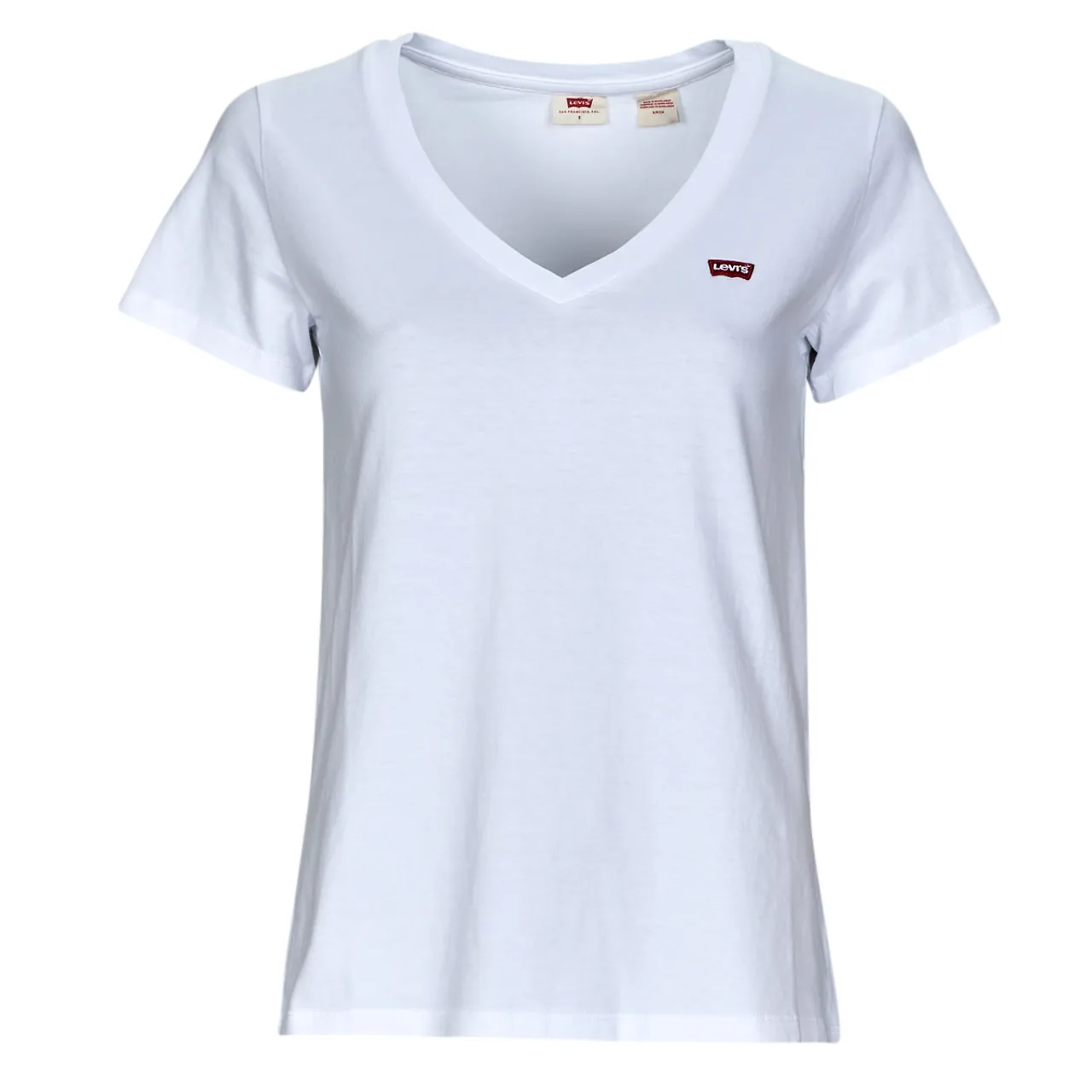 Levis  PERFECT VNECK  women's T shirt in White