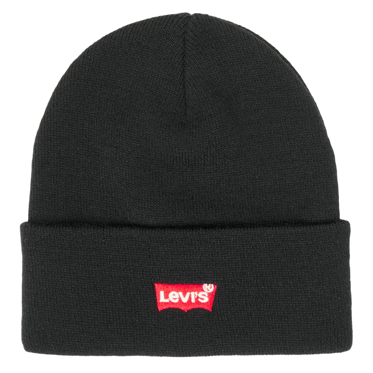 Levis  RED BATWING EMBROIDERED SLOUCHY BEANIE  women's Beanie in Black