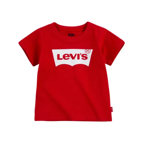 Levi's , Red Batwing Logo T-Shirt ,Red unisex, Sizes: