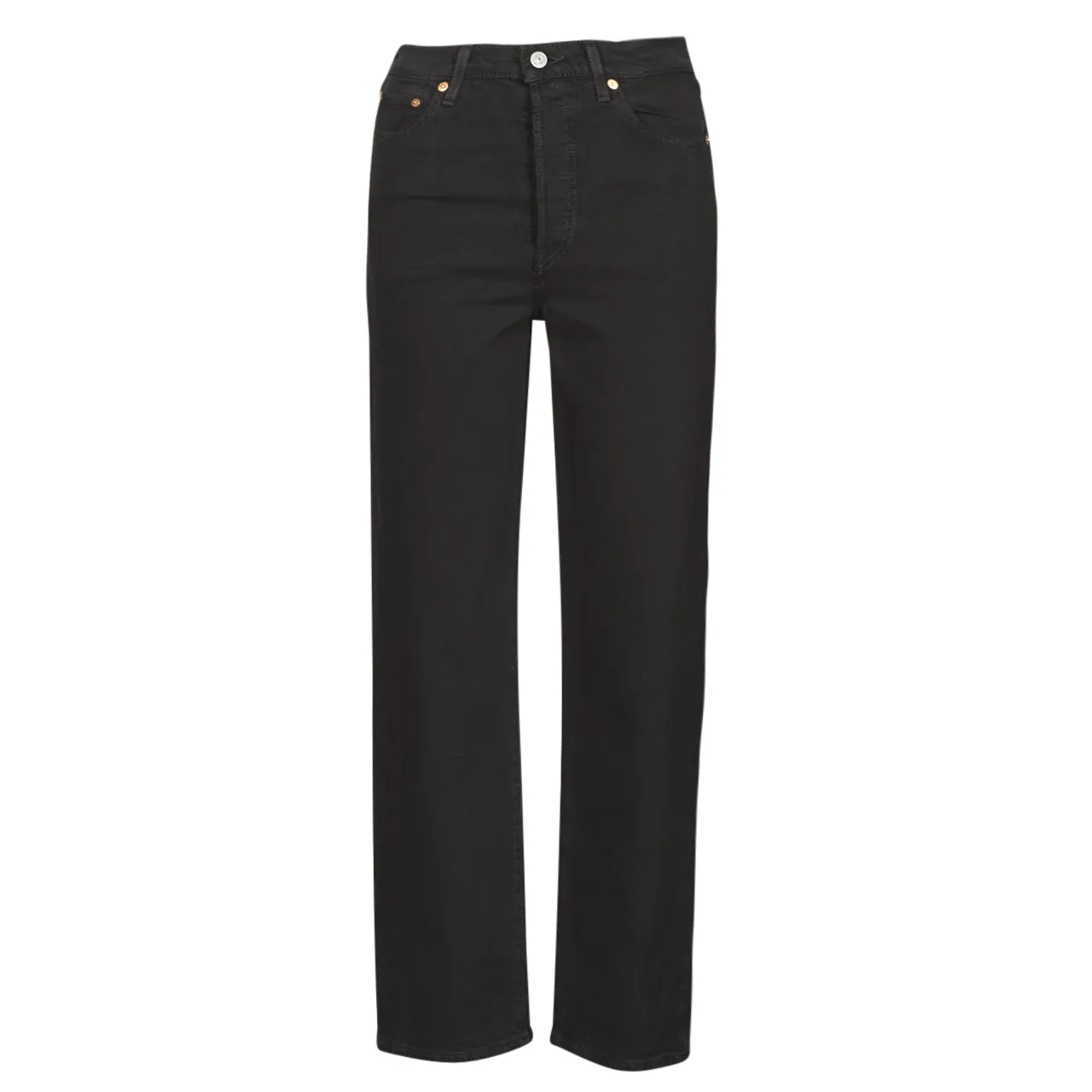 Levis  RIBCAGE STRAIGHT ANKLE  women's Jeans in Black