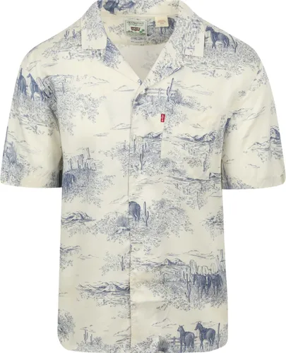 Levi's Shirt Short Sleeve Off-white Sunset Vintage Multicolour Off-White