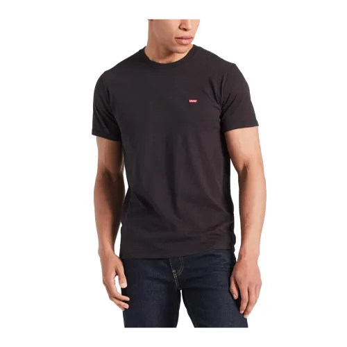 Levi's , Short Sleeve Cotton T-Shirt ,Black male, Sizes: