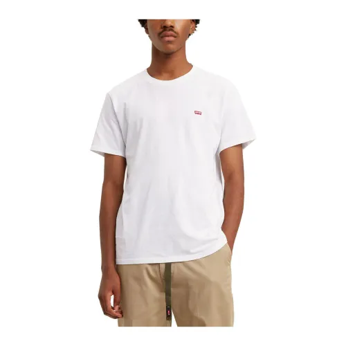 Levi's , Short Sleeve Cotton T-Shirt ,White male, Sizes: