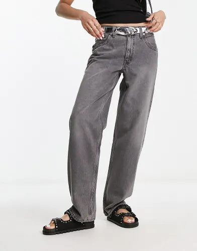 Levi's silver tab 94 baggy jeans in washed black