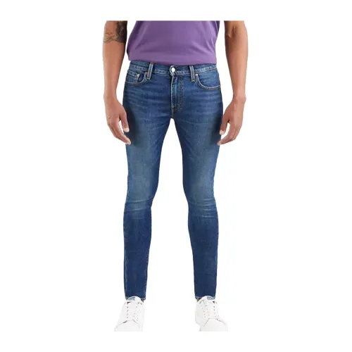 Levi's , Skinny Taper Wagon Blue Cowboy Pants ,Blue male, Sizes: