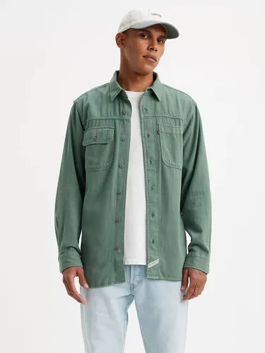 Levi's Sleeve Auburn Worker Shirt - Green - Male