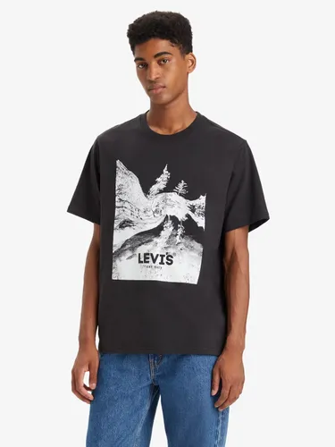 Levi's Sleeve Relaxed Graphic T-Shirt, Warped Scenic Caviar - Warped Scenic Caviar - Male