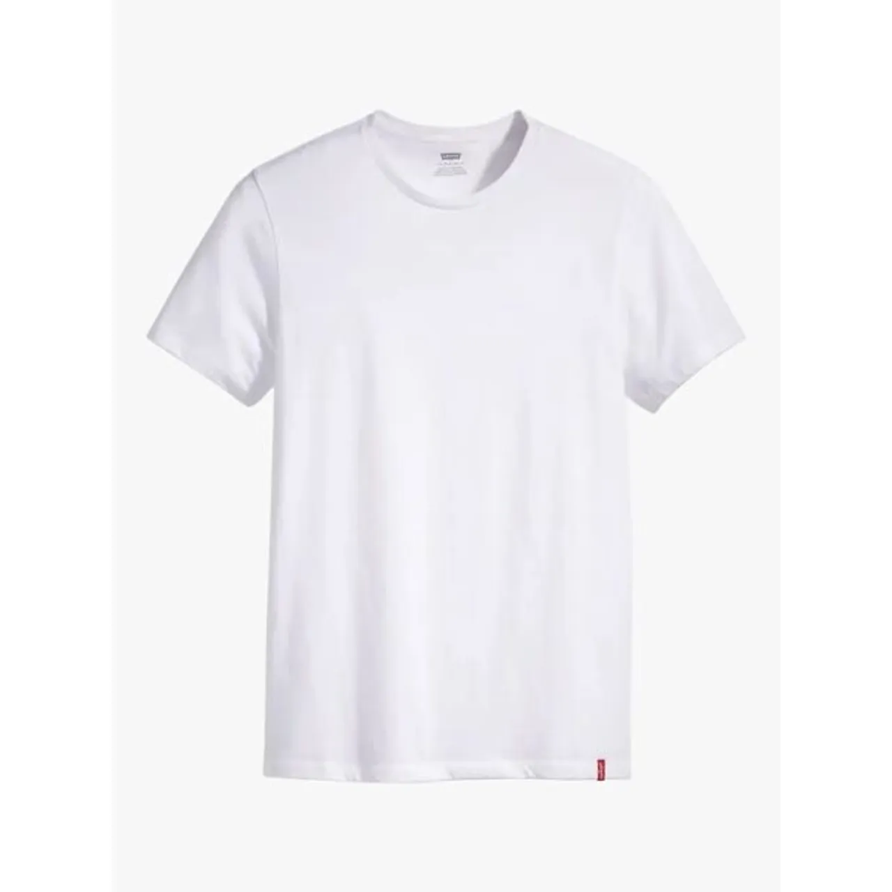 Levi's Slim Fit Crew Neck T-Shirt, Pack of 2 - White/Heather Grey - Male