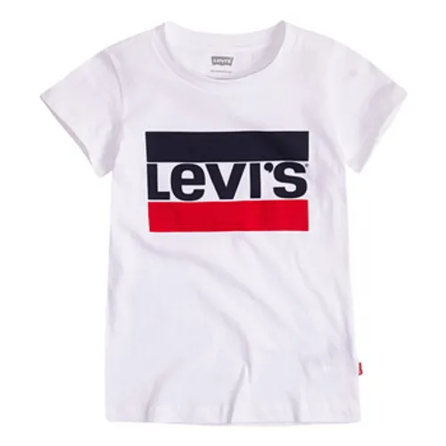 Levis  SPORTSWEAR LOGO TEE  girls's Children's T shirt in White