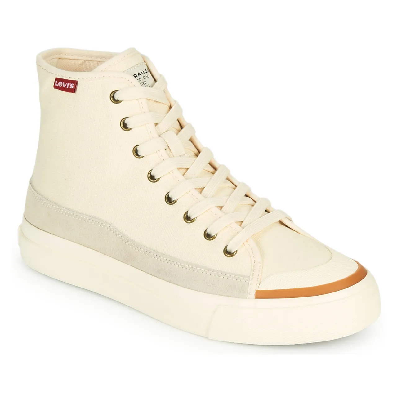 Levis  SQUARE HIGH S  women's Shoes (High-top Trainers) in White