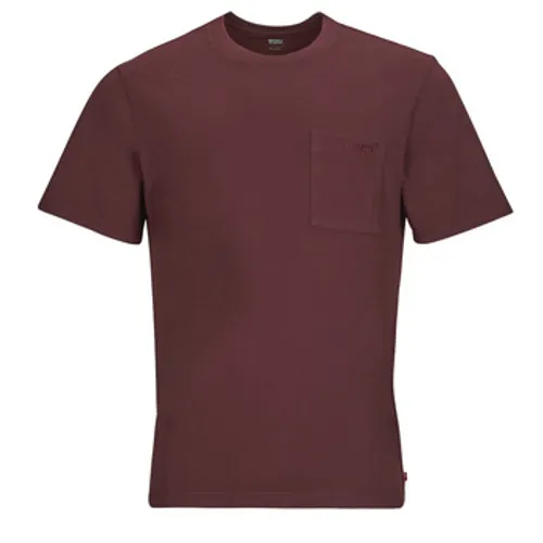 Levis  SS POCKET TEE RLX  men's T shirt in Brown