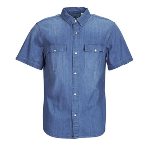 Levis  SS RELAXED FIT WESTERN  men's Short sleeved Shirt in Blue