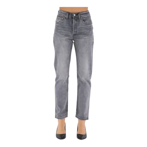 Levi's , Straight Jeans ,Gray female, Sizes: