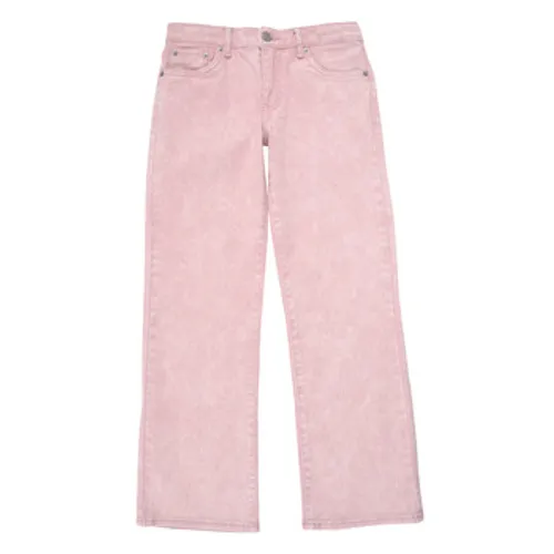 Levis  STRETCH TWILL WIDE LEG  girls's Flare / wide jeans in Pink