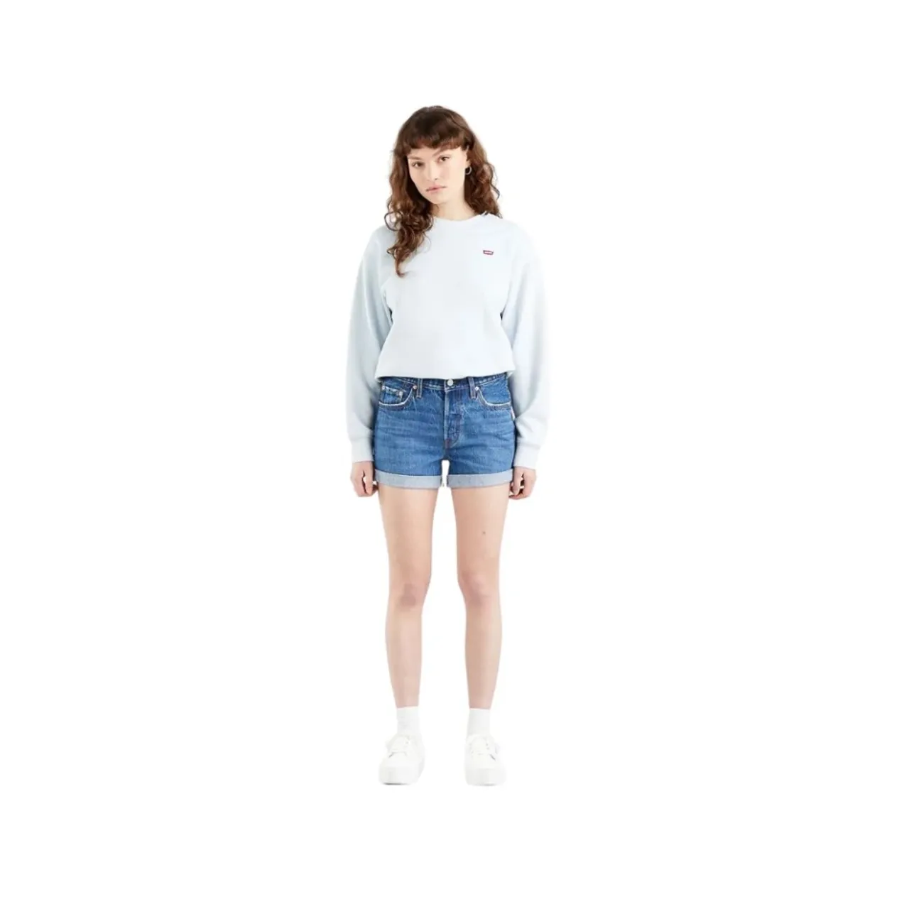 Levi's , Stylish Bermuda Shorts ,Blue female, Sizes: