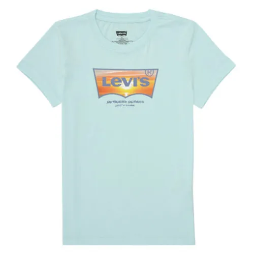Levis  SUNSET BATWING TEE  boys's Children's T shirt in Blue