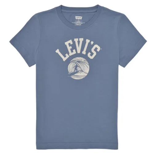 Levis  SURFS UP TEE  boys's Children's T shirt in Blue