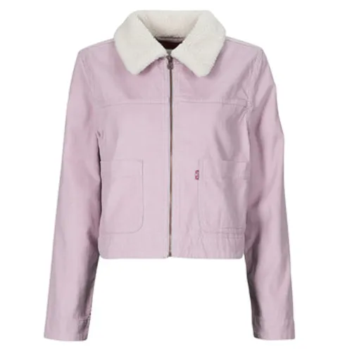 Levis  T3 RETRO SHERPA TRUCKER  women's Denim jacket in Pink