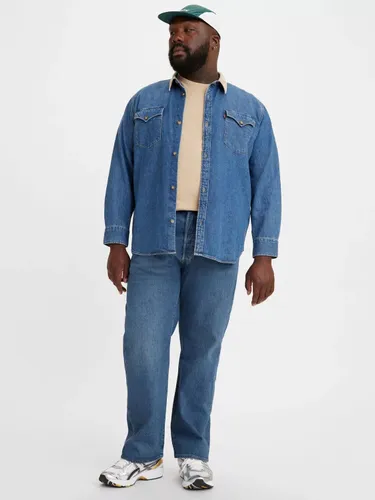 Levi's & Tall 501 Original Straight Jeans - Z0910 Medium Indigo Stonewash - Male