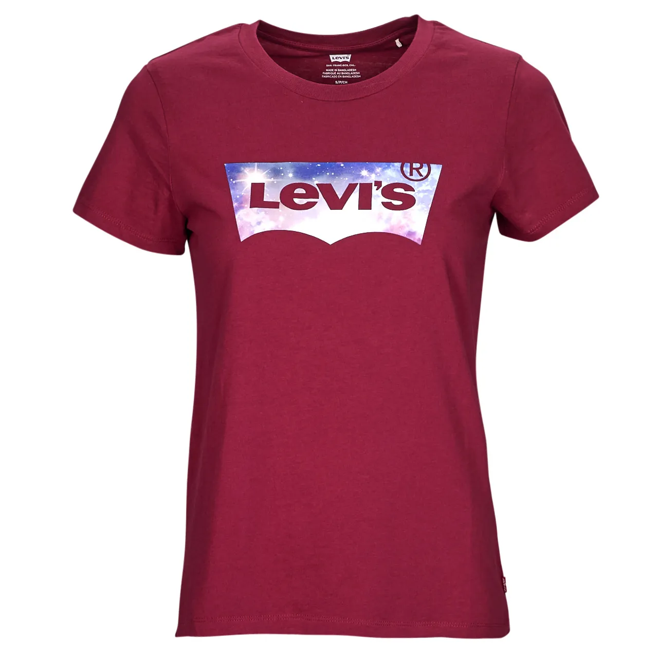 Levis  THE PERFECT TEE  women's T shirt in Bordeaux