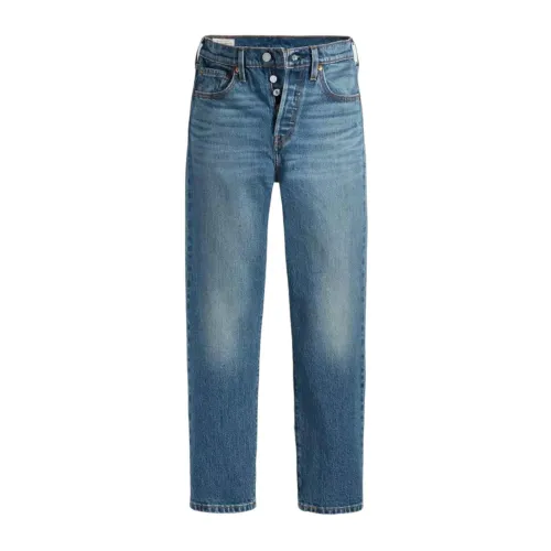 Levi's , Vintage-inspired Cropped Denim Jeans ,Blue female, Sizes: