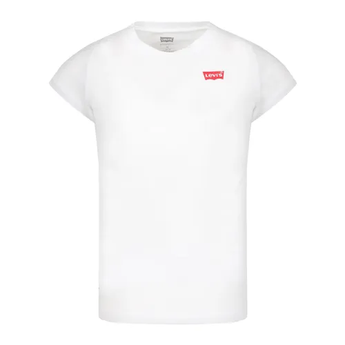 Levi's , White Cotton T-Shirt with Short Sleeves ,White unisex, Sizes: