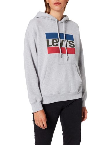 Levi's Women's Graphic Standard Hoodie Sweatshirt, Sportswear 2.2 Starstruck Heather Grey,