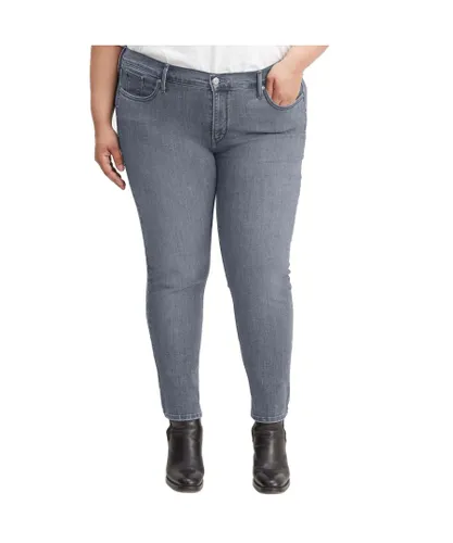 Levi's Womenss Levis 311 Plus Shaping Skinny Jeans in Grey Cotton