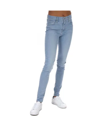 Levi's Womenss Levis 720 High Rise Super Skinny Jeans in Light Blue Cotton