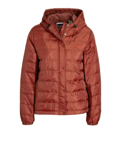Levi's Womenss Levis Edie Packable Jacket in Red - Rust