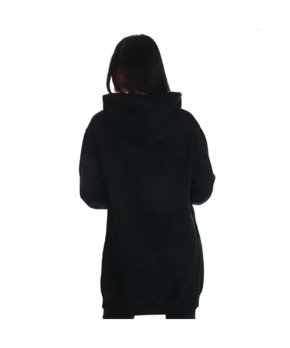 Levi's Womenss Levis Hoody Sweatshirt Dress in Black Cotton